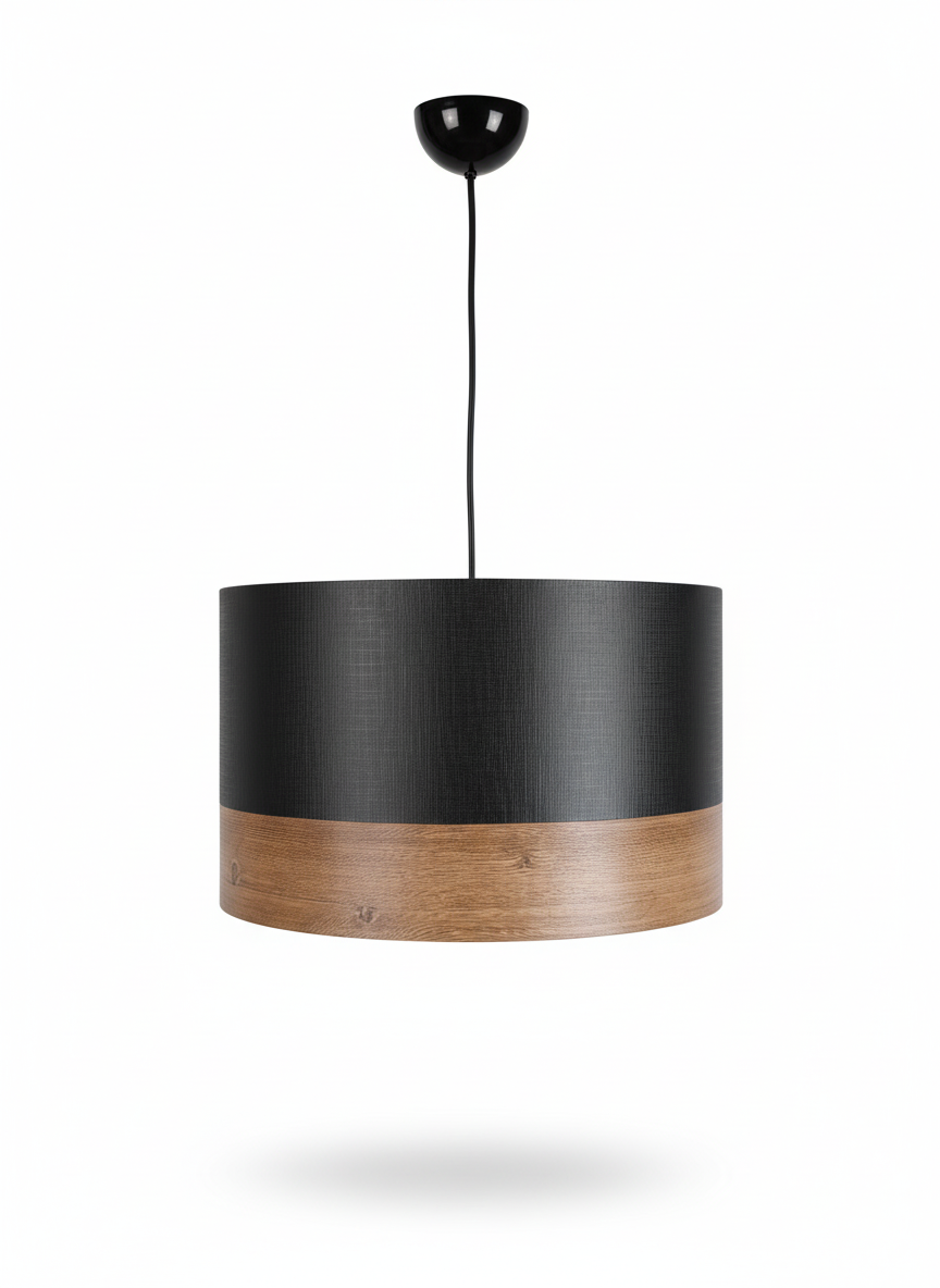 Lustre suspendu simple noir marron