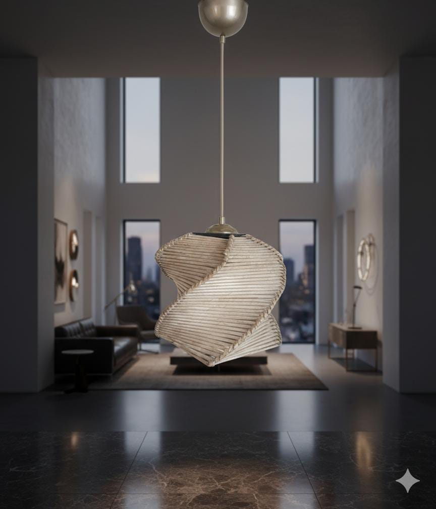 Luminaire suspension RUCHE NATUREL